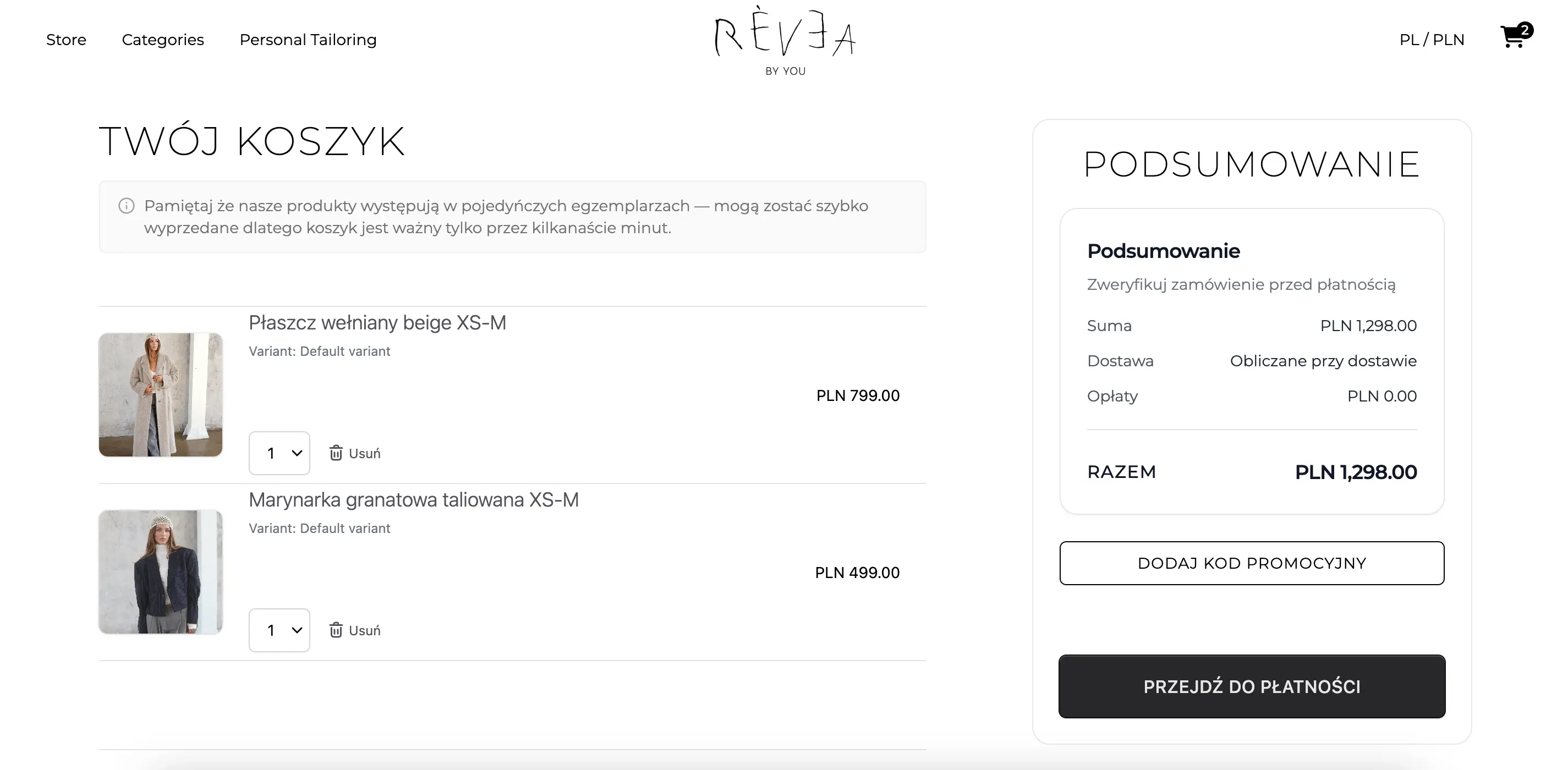 Checkout with multiple payment methods