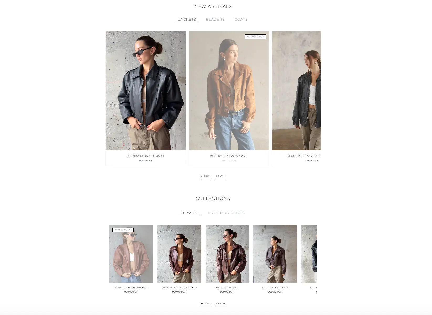 Product and collection carousels