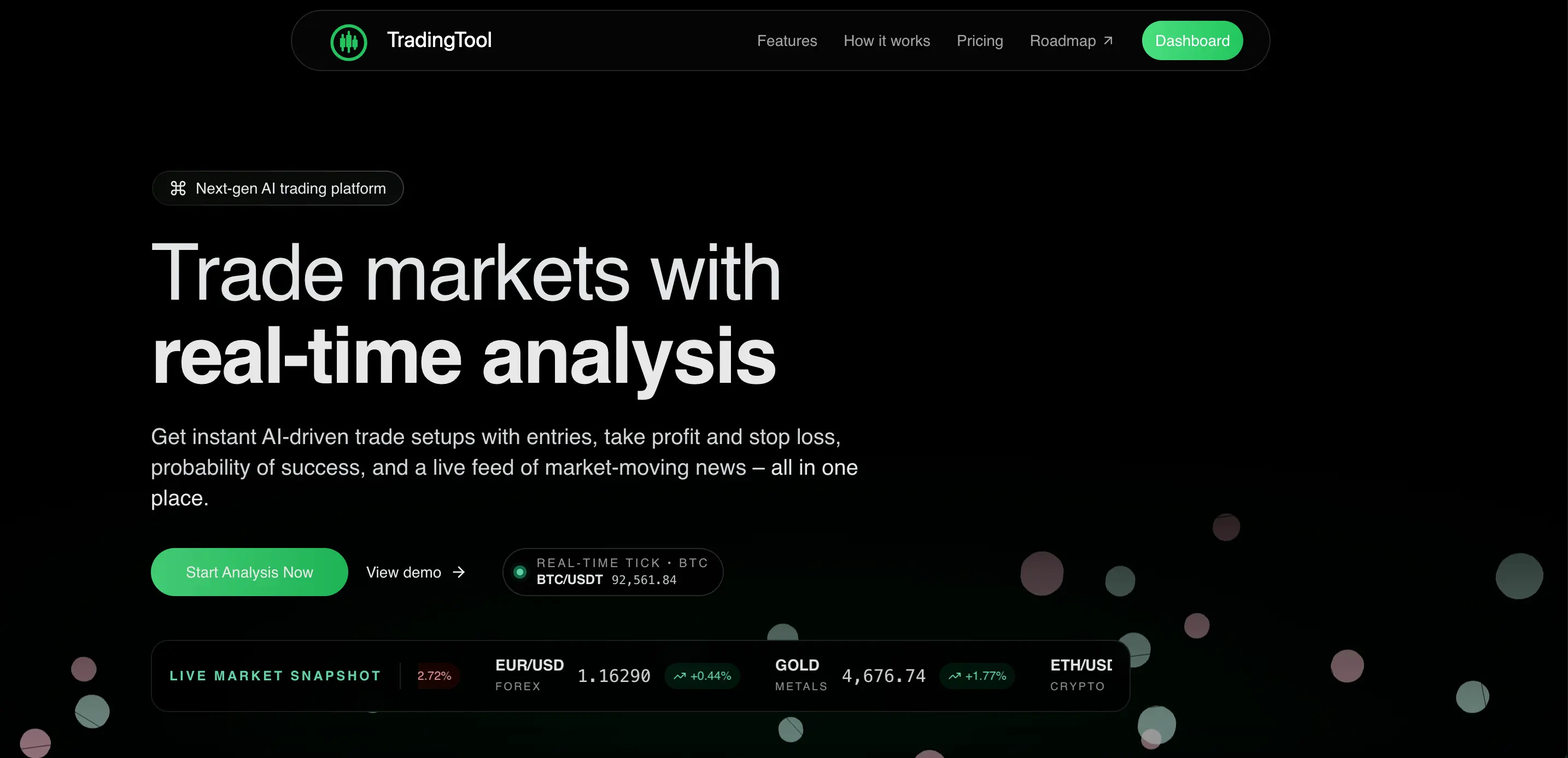 TRADING-TOOL — AI trading analytics platform